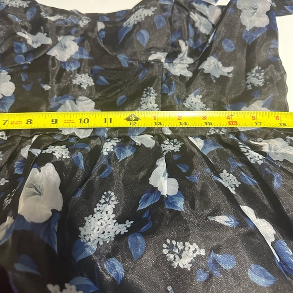 Lulu's Blue and White Ruched Tie Front Sundress - Picture 7 of 15